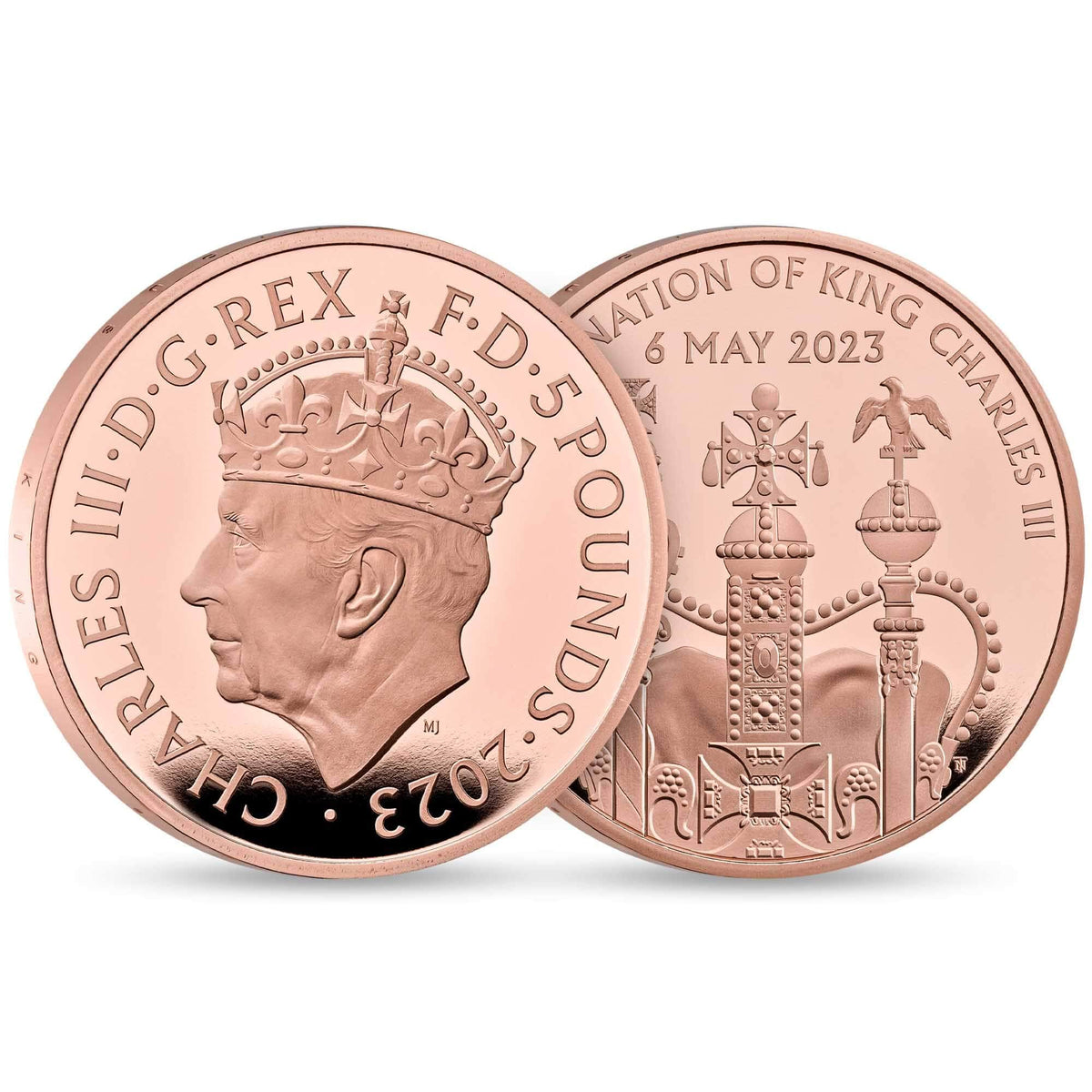 2023 チャールズ3世 戴冠式記念コイン 5£プルーフ金貨【限定500枚