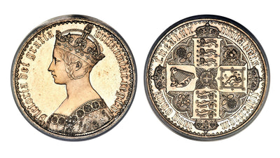 ゴシッククラウン銀貨の魅力と価格推移！1847年イギリス発行の世界一美しい銀貨