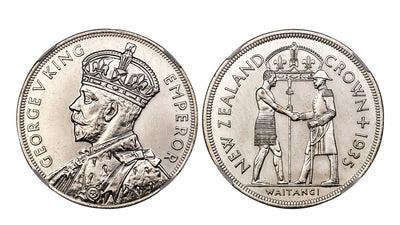 ワイタンギクラウン銀貨！イギリス国王と先住民が表裏に描かれたコインの魅力と背景