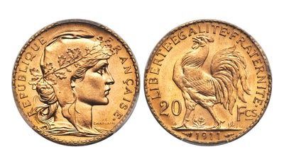 フランスの2つの象徴が描かれた価値ある金貨！マリアンヌ20フランに見る歴史とアイデンティティ