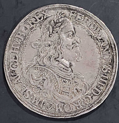 アンティークコインギャラリア 1657年 神聖ローマ帝国 フェルディナンド3世 ターレル銀貨 EF 未鑑定　