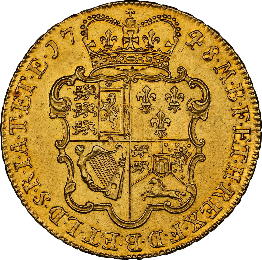 1748 イギリス ジョージ2世 5ギニー金貨 NGC MS61 | 港区虎ノ門の