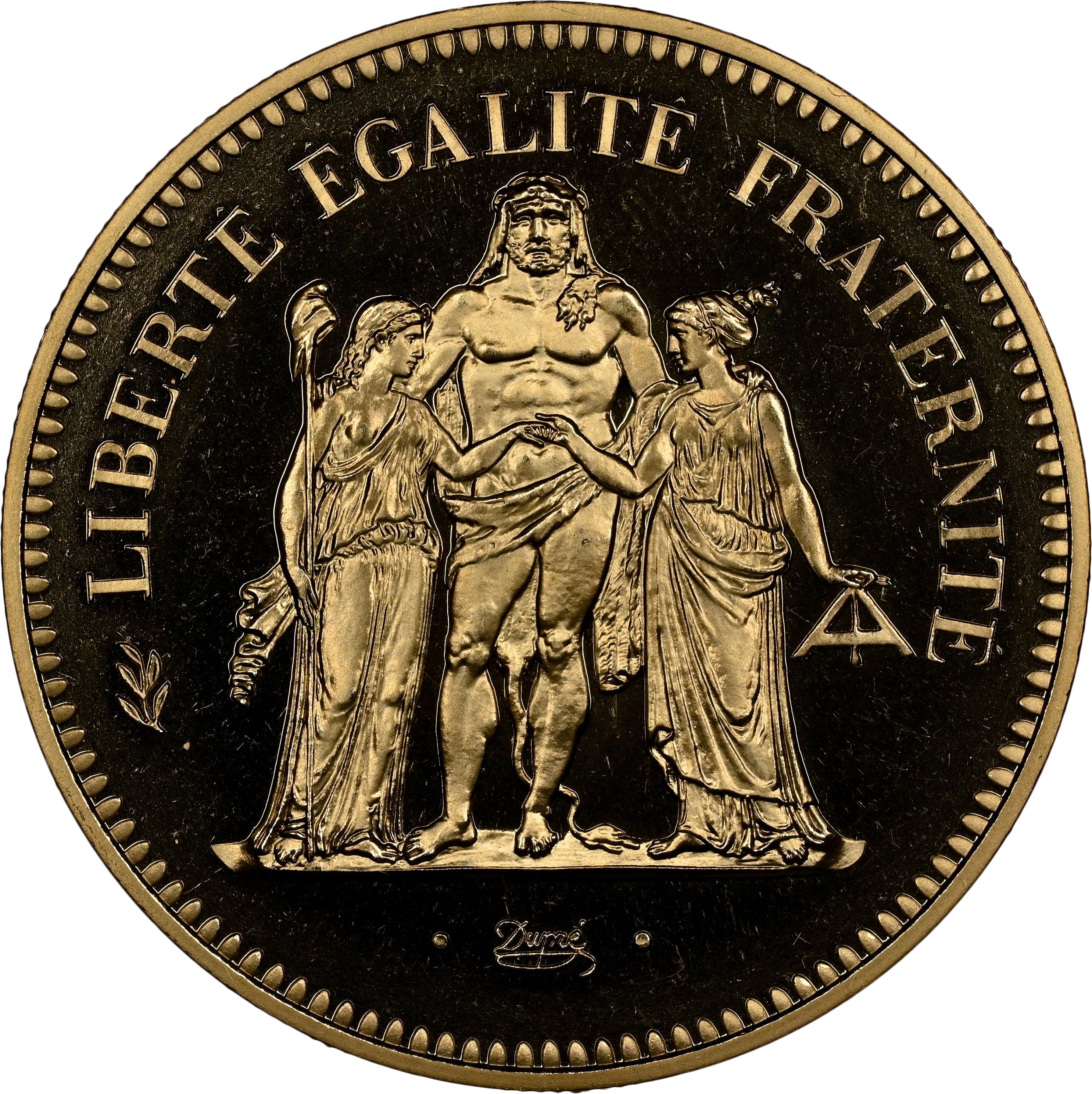 1980 フランス 50フラン ピエフォー金貨 NGC PF69UCAM | アンティーク