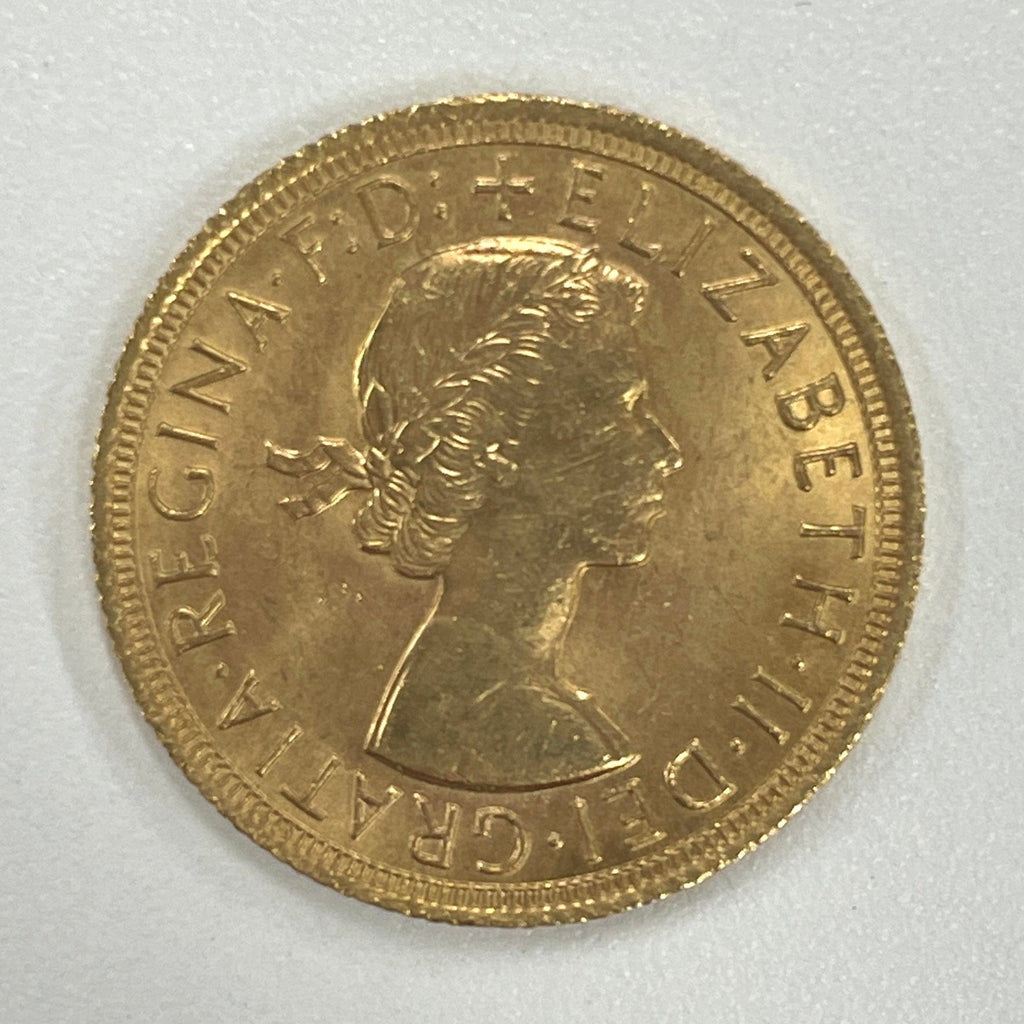#アンティークコインギャラリア 1965年 イギリス エリザベス2世 ソブリン金貨 未鑑定