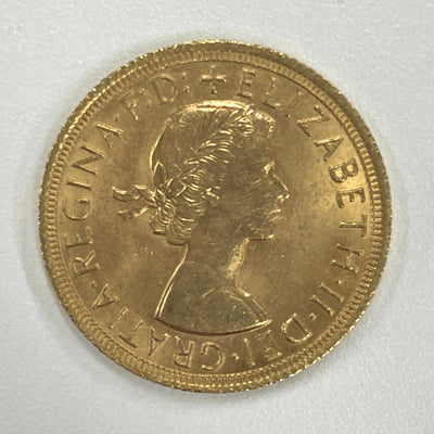 #アンティークコインギャラリア 1965年 イギリス エリザベス2世 ソブリン金貨 未鑑定