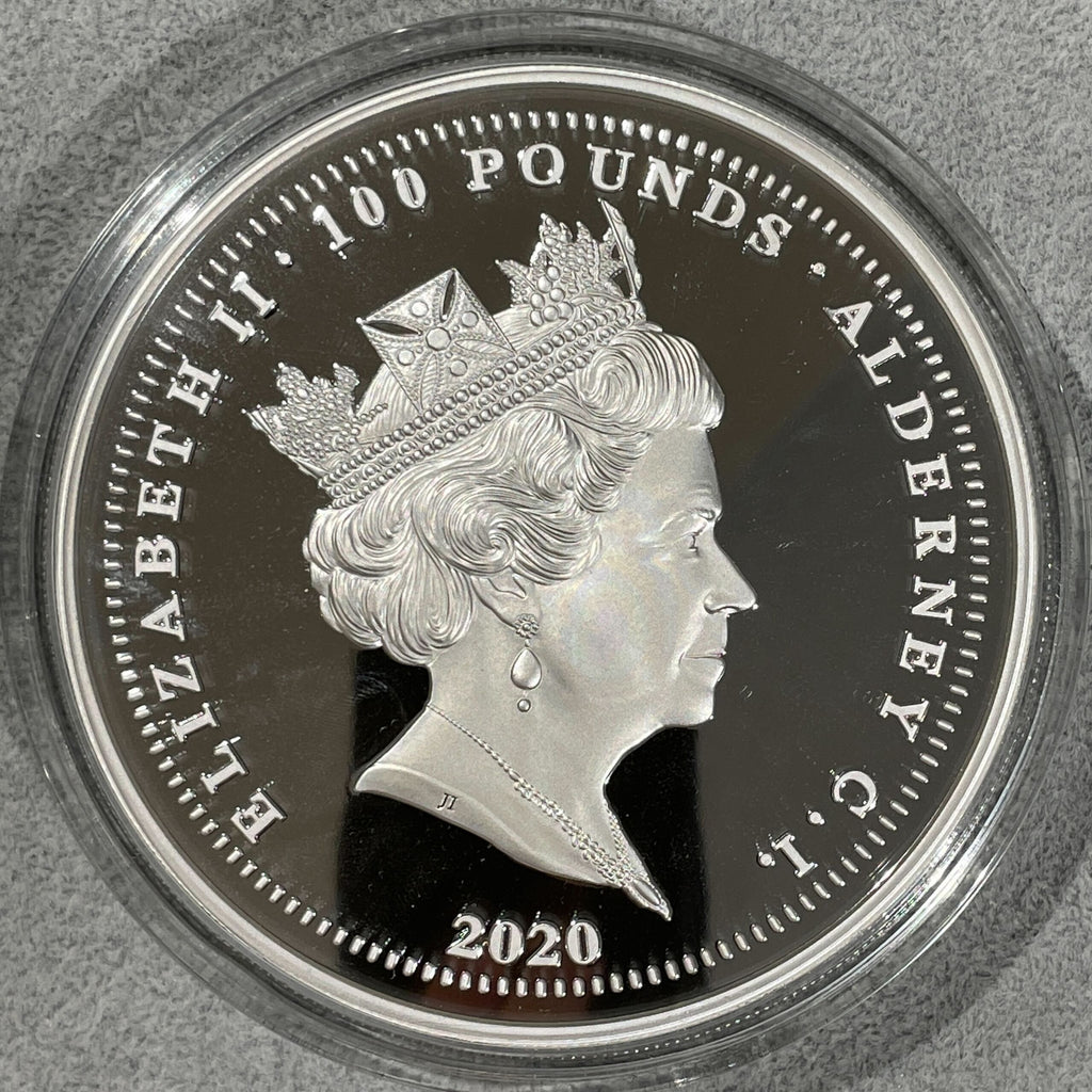 2020年 オルダニー スリーグレイセス 1キロ銀貨 プルーフ 未鑑定 #100