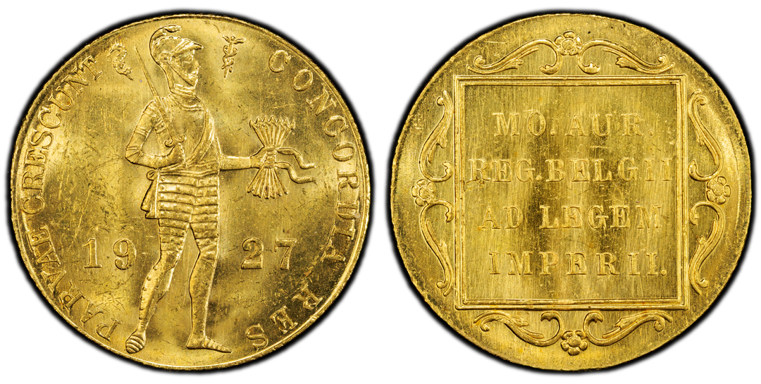 最終値下げ　中国骨董　貴重希少　古玉吊墜 1927年 オランダ ユトレヒト ダカット金貨 PCGS MS63 | 港区虎ノ門の