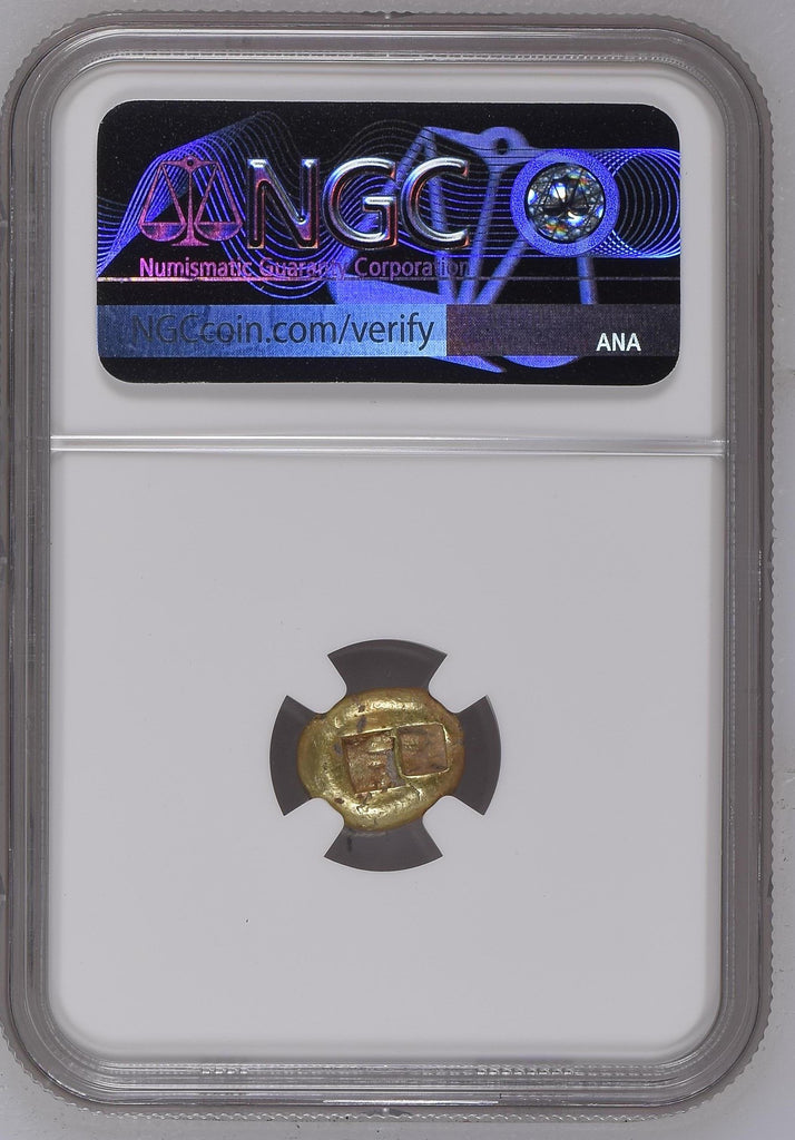 紀元前610-546年 古代 リディア 1/3ステーター エレクトラム貨 NGC XF