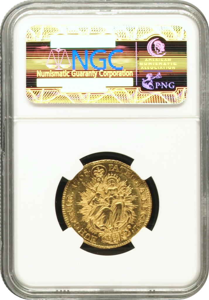1765年KB ハンガリー マリア・テレジア 2ダカット金貨 NGC MS62 | 港区