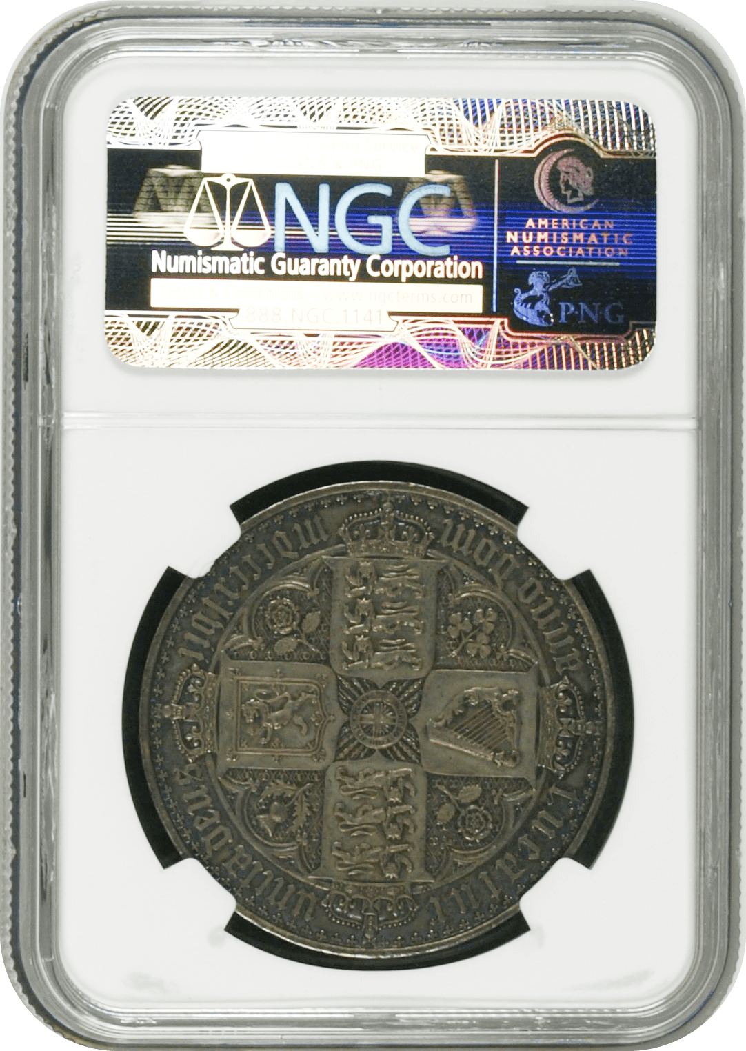 1847年 イギリス ヴィクトリア ゴシッククラウン銀貨 アンデシモエッジ 1847年 イギリス ヴィクトリア ゴシッククラウン銀貨 アンデシモエッジ