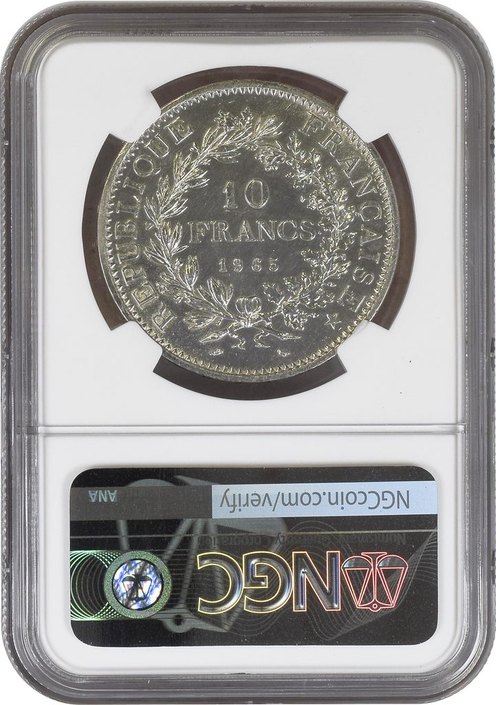 1965年 フランス ヘラクレス 10フラン銀貨 NGC MS61 | 港区虎ノ門の