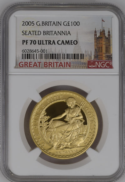 アンティークコインギャラリア 2005年 イギリス ブリタニア金貨 4枚セット（1、1/2、1/4、1/10oz 全てPF70UCAM）