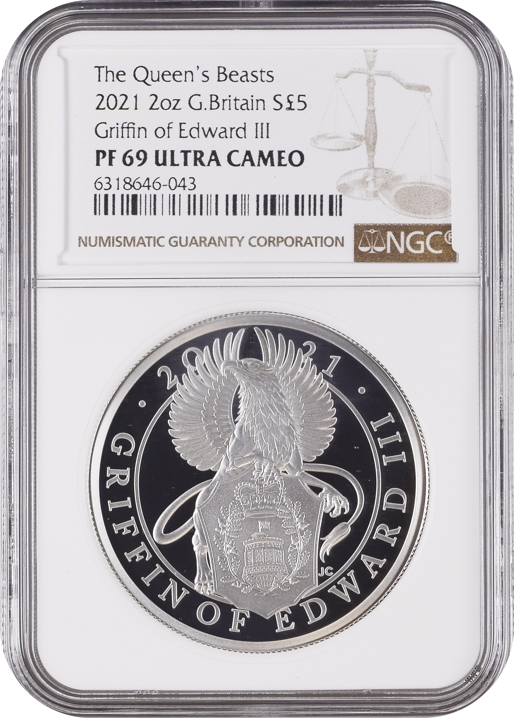 2021 2オンス銀貨 クイーンズビースト £5 NGC MS 69 2021 2オンス銀貨 2021 2オンス銀貨 クイーンズビースト £5 NGC MS 69 2021 2オンス銀貨