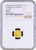 #アンティークコインギャラリア 1700年 ニュルンベルク ラムダカット 1/4ダカット金貨 MS62