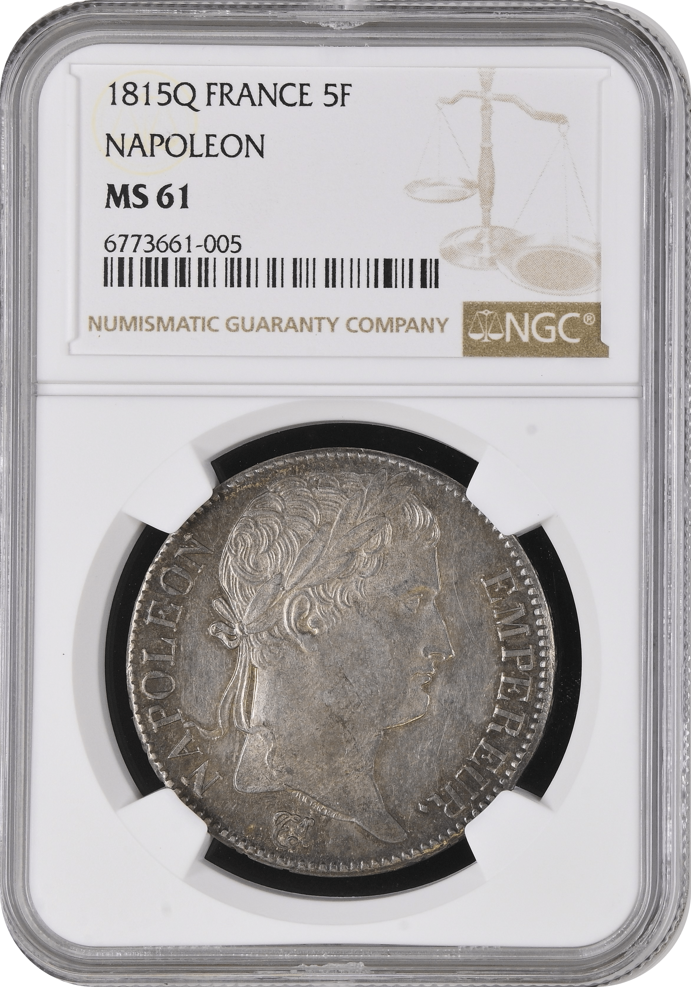 TOPPOP 1868A フランス ナポレオン3世 銀貨 PCGS MS66 Top Pop TOPPOP 1868A フランス ナポレオン3世 銀貨 PCGS MS66 Top Pop