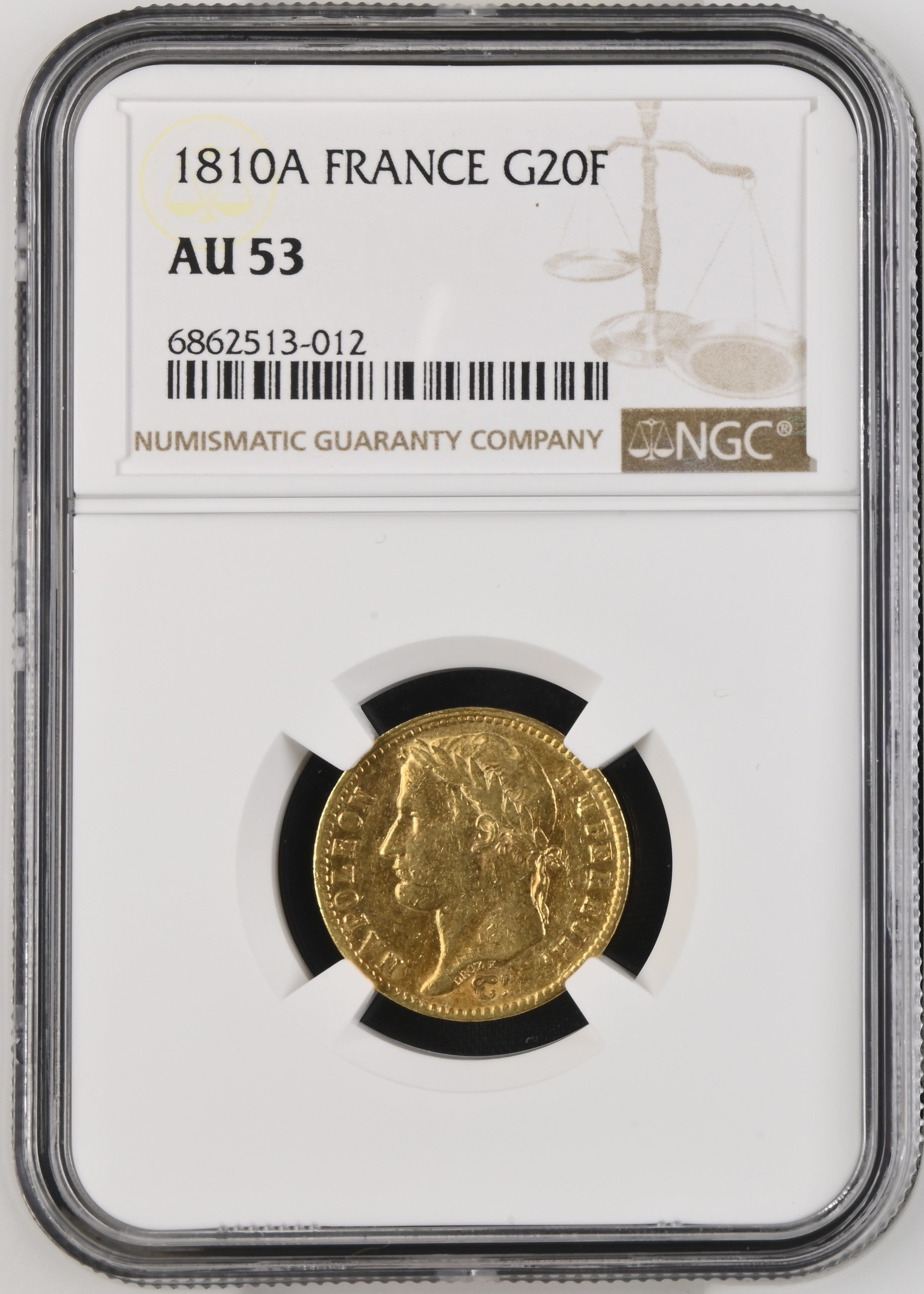 1810年 フランス ナポレオン・ボナパルト 20フラン金貨 パリミント 