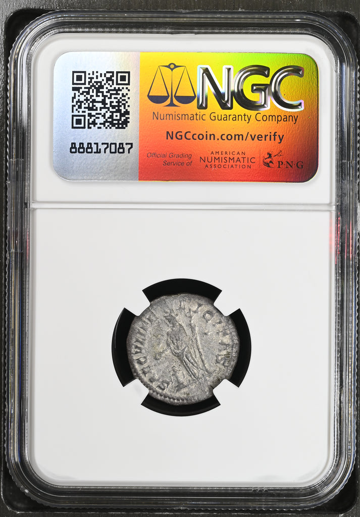 古代 218年 - 224/5年 ローマ帝国 ユリア・マエサ デナリウス銀貨 NGC