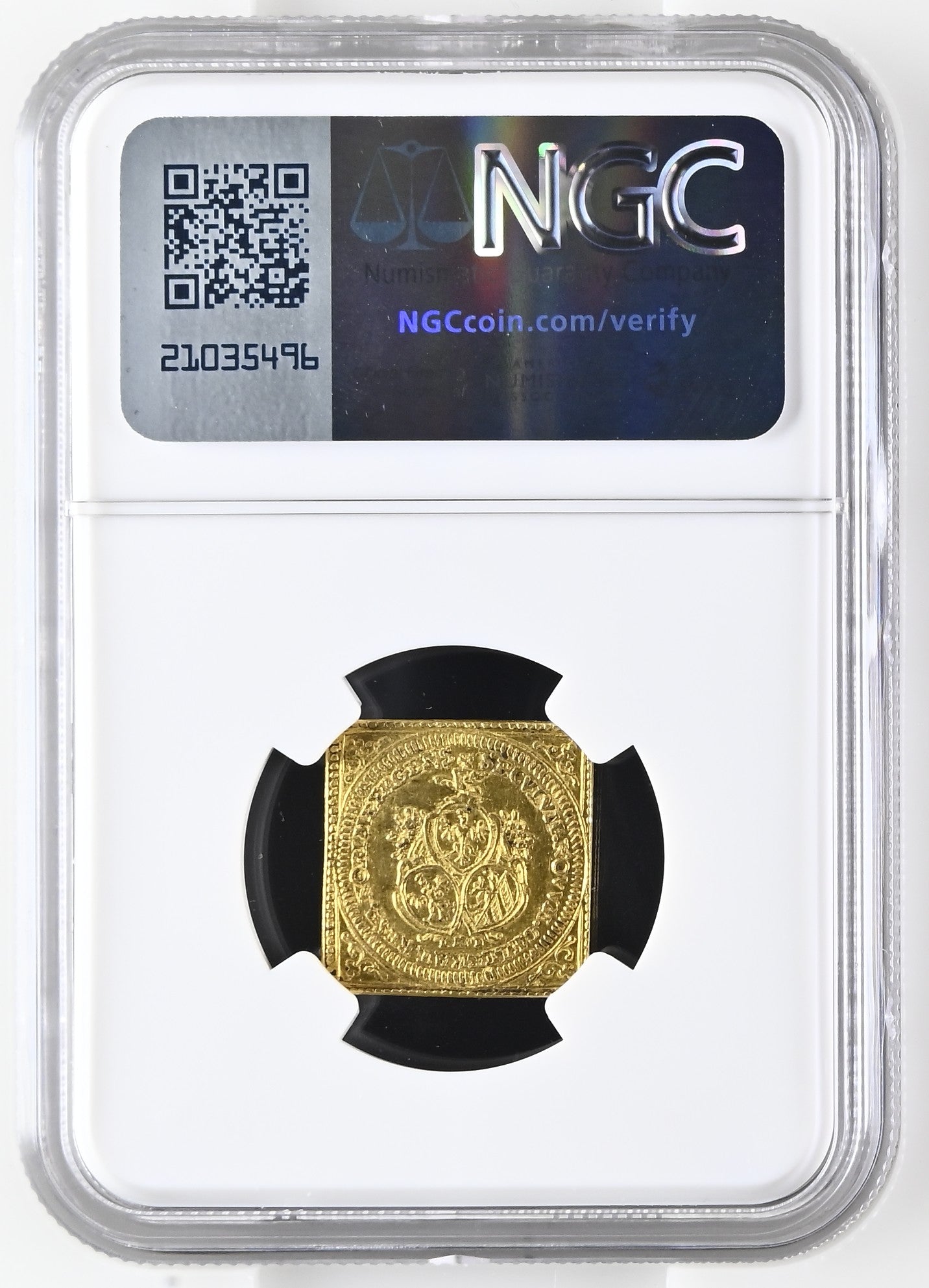 1700年 ドイツ ニュルンベルク ラムダカット 1ダカット金貨 クリッペ