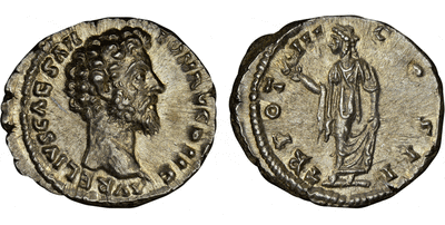 kosuke_dev ローマ帝国 マルクス・アウレリウス デナリウス 161-180年 NGC MS