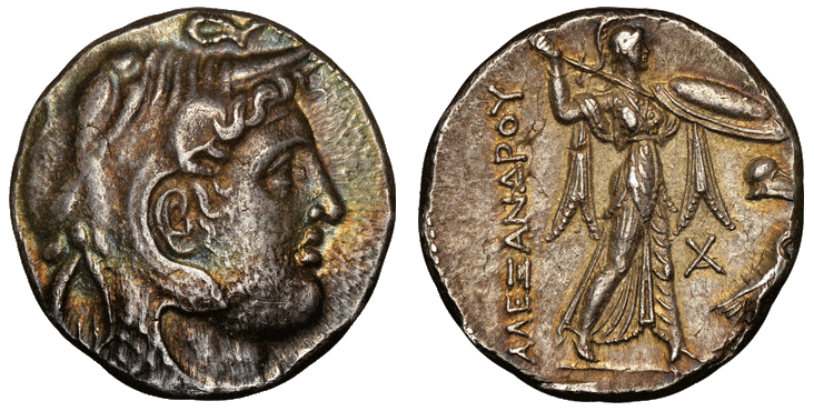 kosuke_dev 古代ギリシャ プトレマイオス1世 テトラドラクマ 銀貨 紀元前311/0-305年 NGC AU