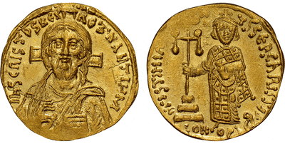 kosuke_dev ビザンツ帝国 ユスティニアヌス2世 ソリダス金貨 685-695年 NGC MS