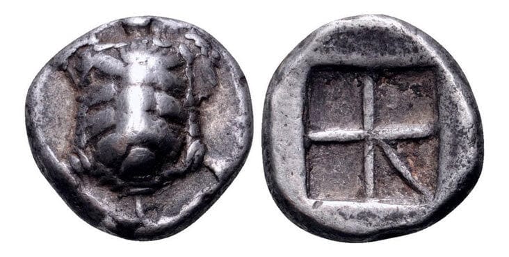 古代ギリシャ アイギナ島 ヘミドラクマ銀貨 紀元前457-350年 NGC Ch. VF | アンティークコインギャラリア