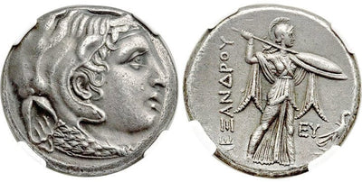 kosuke_dev 古代ギリシャ プトレマイオス1世 テトラドラクマ 銀貨 紀元前316-312年 NGC Ch. XF