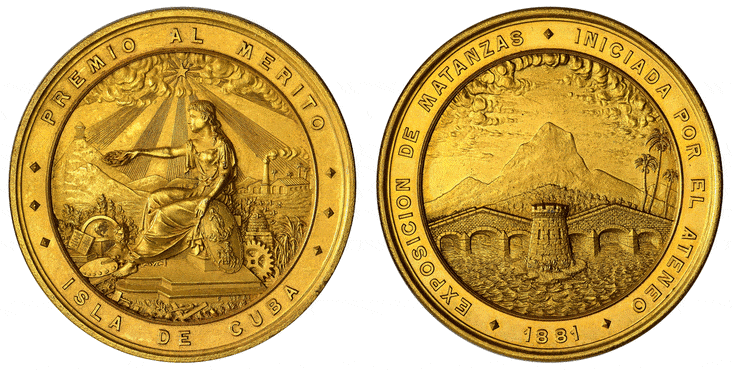 kosuke_dev キューバ ブロンズメダル 1881年 NGC MS64