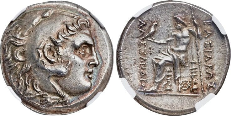 古代ギリシャ マケドニア王国 アレクサンダー大王 BC336-323年 テトラ 