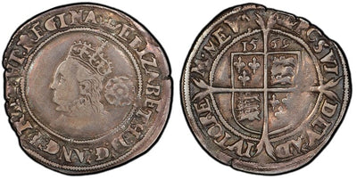 アンティークコインギャラリア グレートブリテン イングランド エリザベス1世 6ペンス銀貨 1569年 PCGS XF40