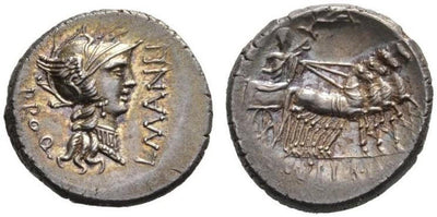 kosuke_dev 古代ローマ帝国 デナリウス貨 紀元前82年 NGC MS