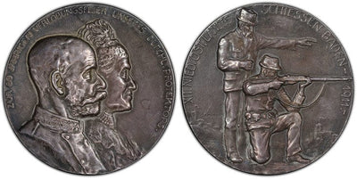 アンティークコインギャラリア オーストリア フランツ・ヨーゼフ1世 メダル 1911年 PCGS SP62