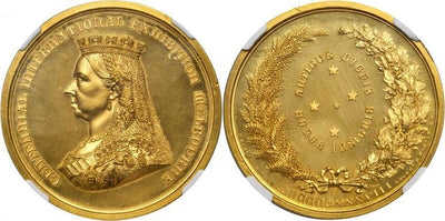 オーストラリア ヴィクトリア メダル 1888年 NGC PR63 Cameo