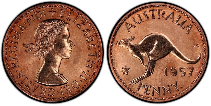 南アフリカ】 1 ペニー 1961 年 ローデシア u0026 ニヤサランド エリザベス2世 象 クラウン 銅貨 Penny - 硬貨