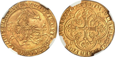 kosuke_dev ベルギー ルイ2世 ルイドール金貨 1346-1384年 PCGS MS62