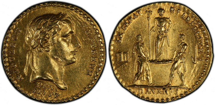 kosuke_dev フランス ナポレオン1世 戴冠式 記念メダル 1804年 PCGS MS64