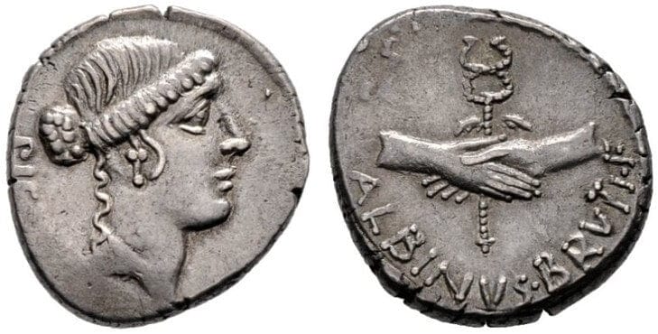 kosuke_dev 共和政ローマ デナリウス 銀貨 紀元前48年 NGC AU