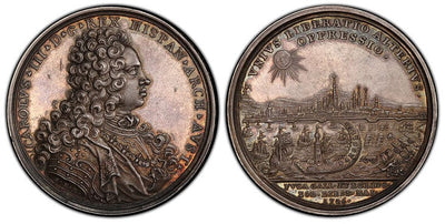 オーストリア カール6世 メダル 1706年 PCGS SP63