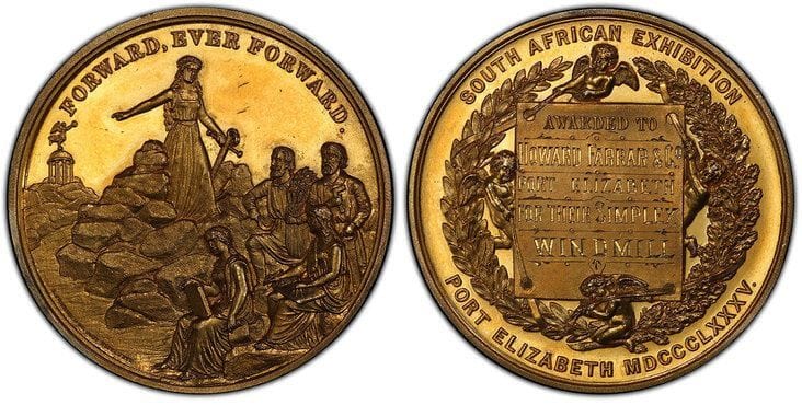 kosuke_dev 南アフリカ メダル 1885年 PCGS SP63