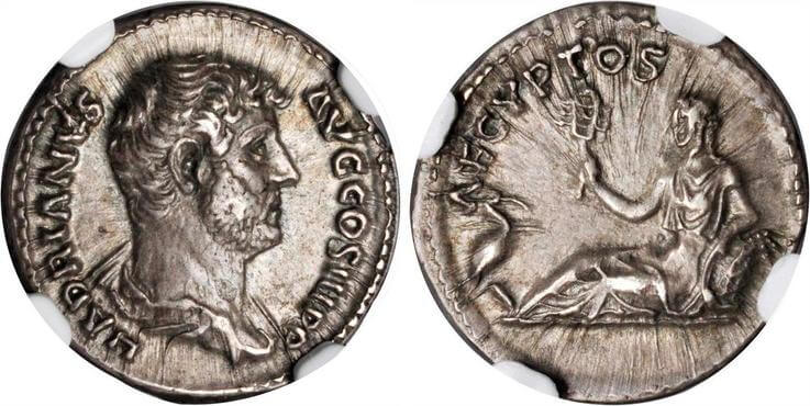 アンティークコイン コイン 金貨 銀貨 [送料無料] 134 NGC XF Hadrian