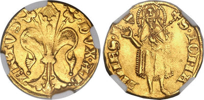 オーストリア ギルダー金貨 1330-1358年 NGC MS62