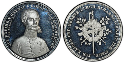 アンティークコインギャラリア オーストリア ユリウス・フォン・ヘイナウ メダル 1849年 PCGS SP62