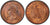 アンティークコインギャラリア フランス ナポレオン3世 5サンチーム銅貨 1853-B年 PCGS MS65RB
