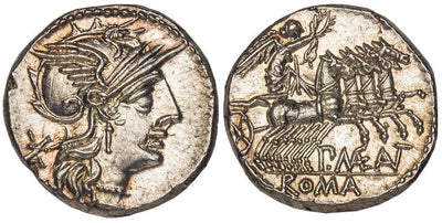 kosuke_dev 共和政ローマ デナリウス貨 紀元前132年 NGC Ch. MS