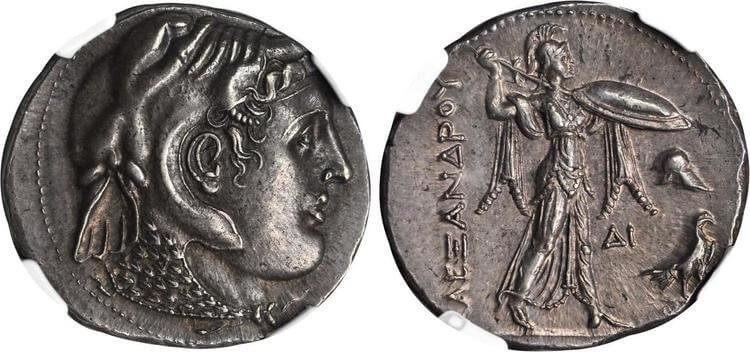 古代ギリシャ プトレマイオス1世 テトラドラクマ 紀元前311-305/4年 NGC Ch. AU★