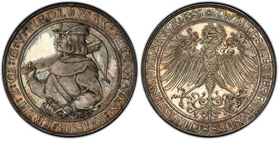 オーストリア フランツ・ヨーゼフ1世 2ガルデン シューティングメダル 1885年 PCGS SP65