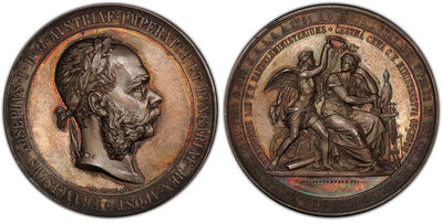 アンティークコインギャラリア オーストリア フランツ・ヨーゼフ1世 メダル 1891年 PCGS SP64