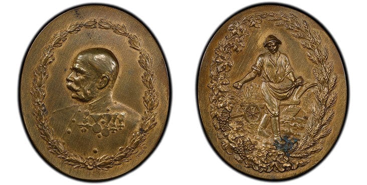 アンティークコインギャラリア オーストリア フランツ・ヨーゼフ1世 メダル 19世紀後半 PCGS SP62
