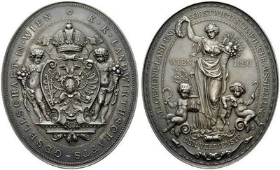 kosuke_dev オーストリア フランツ・ヨーゼフ1世 銀メダル 1890年 Mint State
