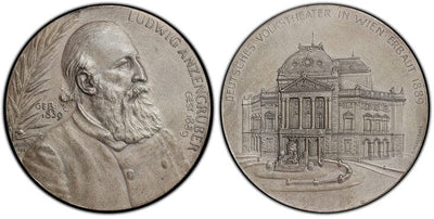 アンティークコインギャラリア オーストリア ルートヴィヒ・アンツェングルーバー メダル 1899年 PCGS SP65